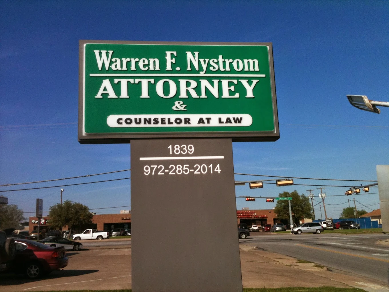 Law Office of Warren F. Nystrom :  Warren Frank Nystrom